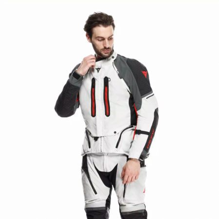 DAINESE SUPER ADVENTURE ABSOLUTESHELL D-AIR LYS GR/MRK GR/RD i gruppen MC / MC-KLR / MC Klr Sett hos HanssonsMC (2016500012-29J-SET)