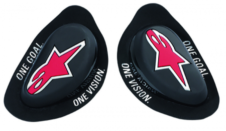 Alpinestars Kneslider SORT/RØD LOGO i gruppen MC / MC-BESKYTTELSE / Diverse Beskyttelser hos HanssonsMC (696-640207-10)