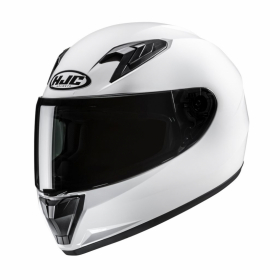 HJC Y10 perlehvit MC-Hjelm