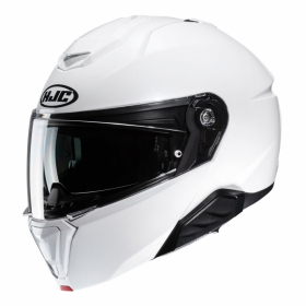 HJC i91 perlehvit MC-Hjelm