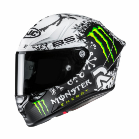 HJC RPHA 1 V2 CARBON SNOW DIABLO MC10SF MC-Hjelm