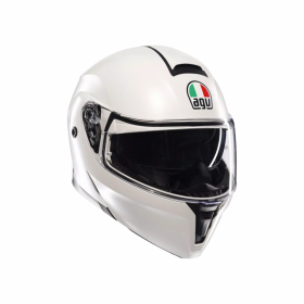 AGV STREETMODULAR  MONO MATT MATERIA HVIT i gruppen MC / HJELMER / pningshjelmer hos HanssonsMC (2118296001-002-r)