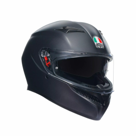 AGV K3  MATT SORT i gruppen MC / HJELMER / Helhjelmer hos HanssonsMC (2118381001-004-r)