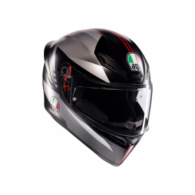 AGV K1 S  LAP MATT SORT/GRÅ/RØD