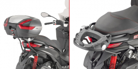 Givi SR5600 modelltilpasset bagasjebrett  Toppboxhållare MONOKEY®Piaggio MP3 Yourban 125300 20112016