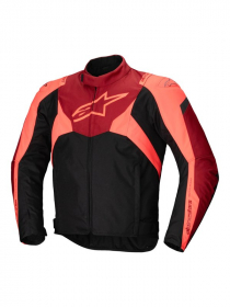 Alpinestars T-Jaws v4 Vanntett Jakke Sort/Rød/Rød Fluo