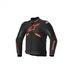 Alpinestars T-GP R v3 Drystar Jakke Sort/Rød Fluo/Hvit