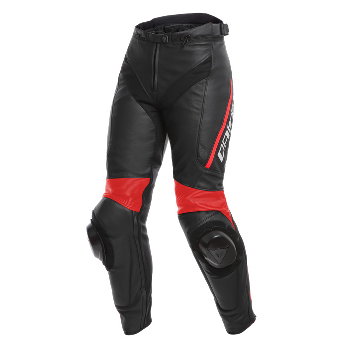 Dainese Delta 3 Lady Skinnbukse SortFluo Rød Stl 38 Dainese Delta 3 Lady Skinnbukse SortFluo Rød Stl 38