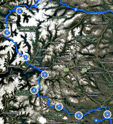 Hanssons MC 4-dagers H�sttur i Norge 3-6 September
